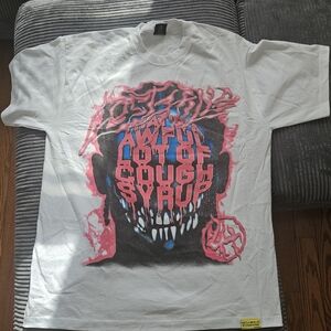 🥤 NWT That's A Awful Lot Of Cough Syrup Shirt - White Skull Graphic XXL